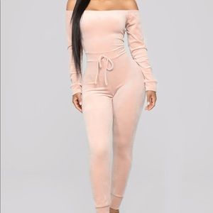 Need a Hug Velour Jumpsit